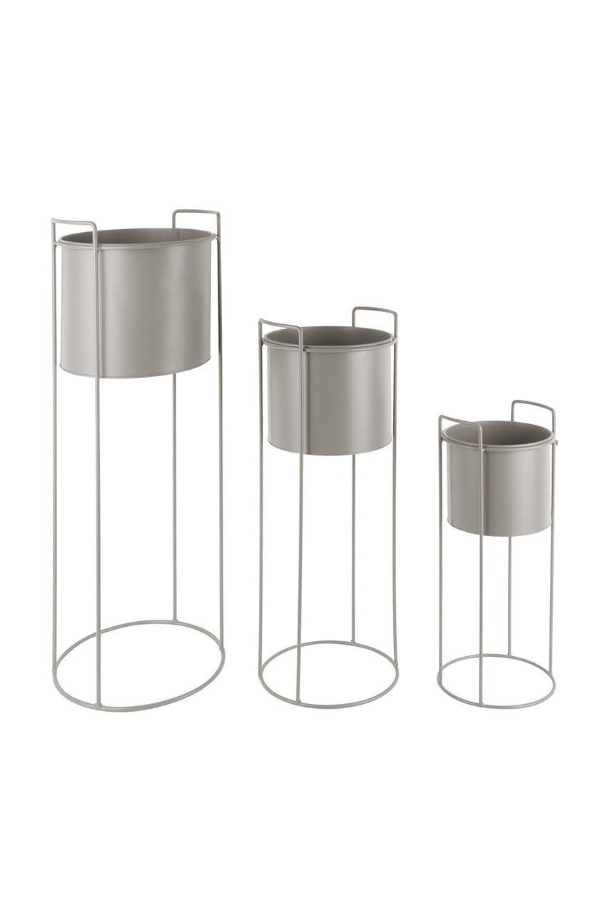 Present Time  Sada květináčů se stojanem  3-pack