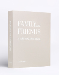 PrintWorks Photo Album - Family and Friends Grey