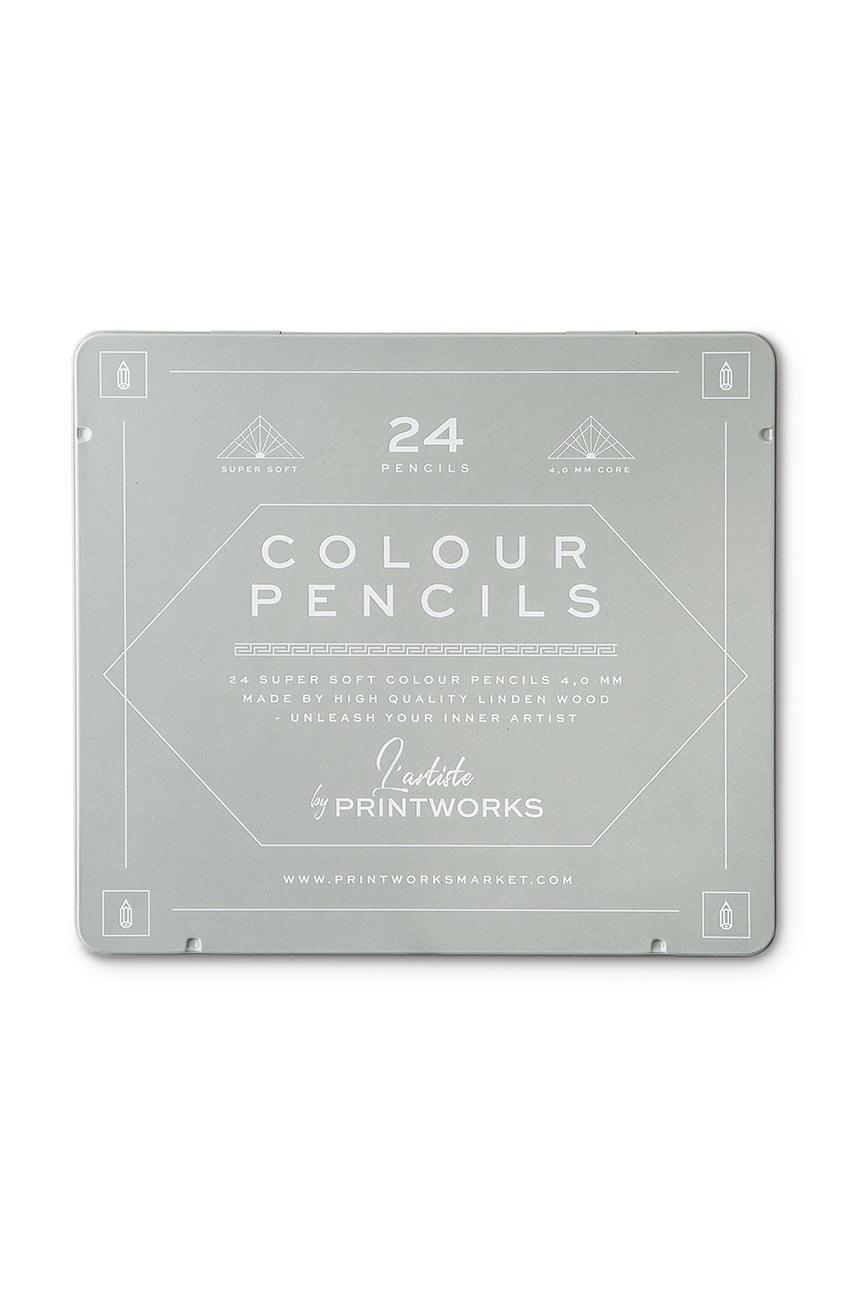 Printworks  Sada pastelek v pouzdře  (24-pack)