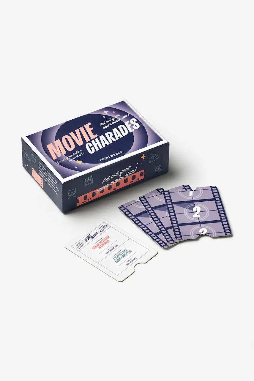 Printworks  Šarády - hra  Movie Charades 10 x 15 x 5 cm