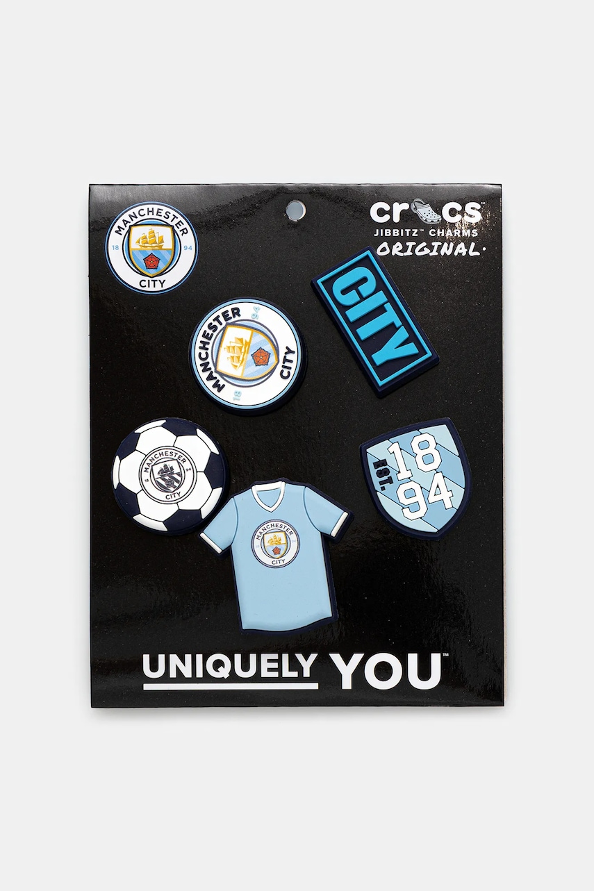 Připínačky na dětské boty Crocs Manchester City 5Pck 5-pack