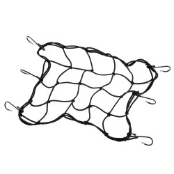 Pružná zavazadlová síť Oxford Bright Net 38 x 38 cm černá/reflexní