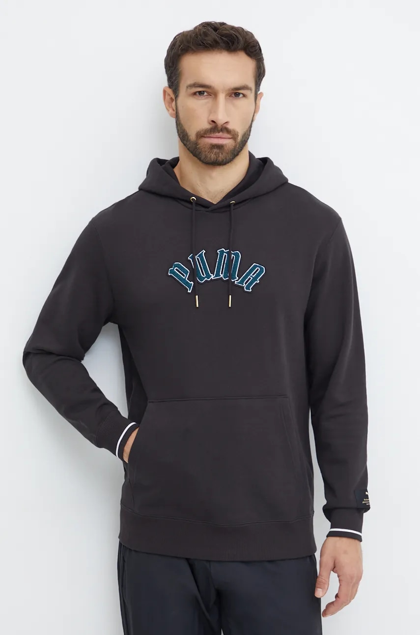 Puma  Bavlněná mikina  Classics Play Paris Hoodie