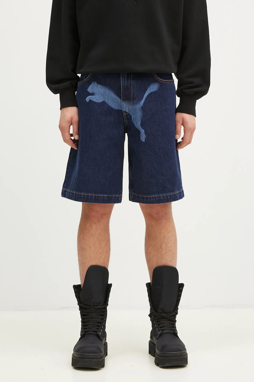 Puma  Bavlněné riflové kraťasy   X A$AP ROCKY Denim Short