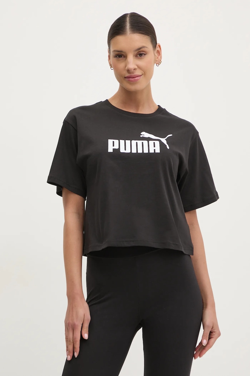 Puma  Bavlněné tričko  Essential Logo