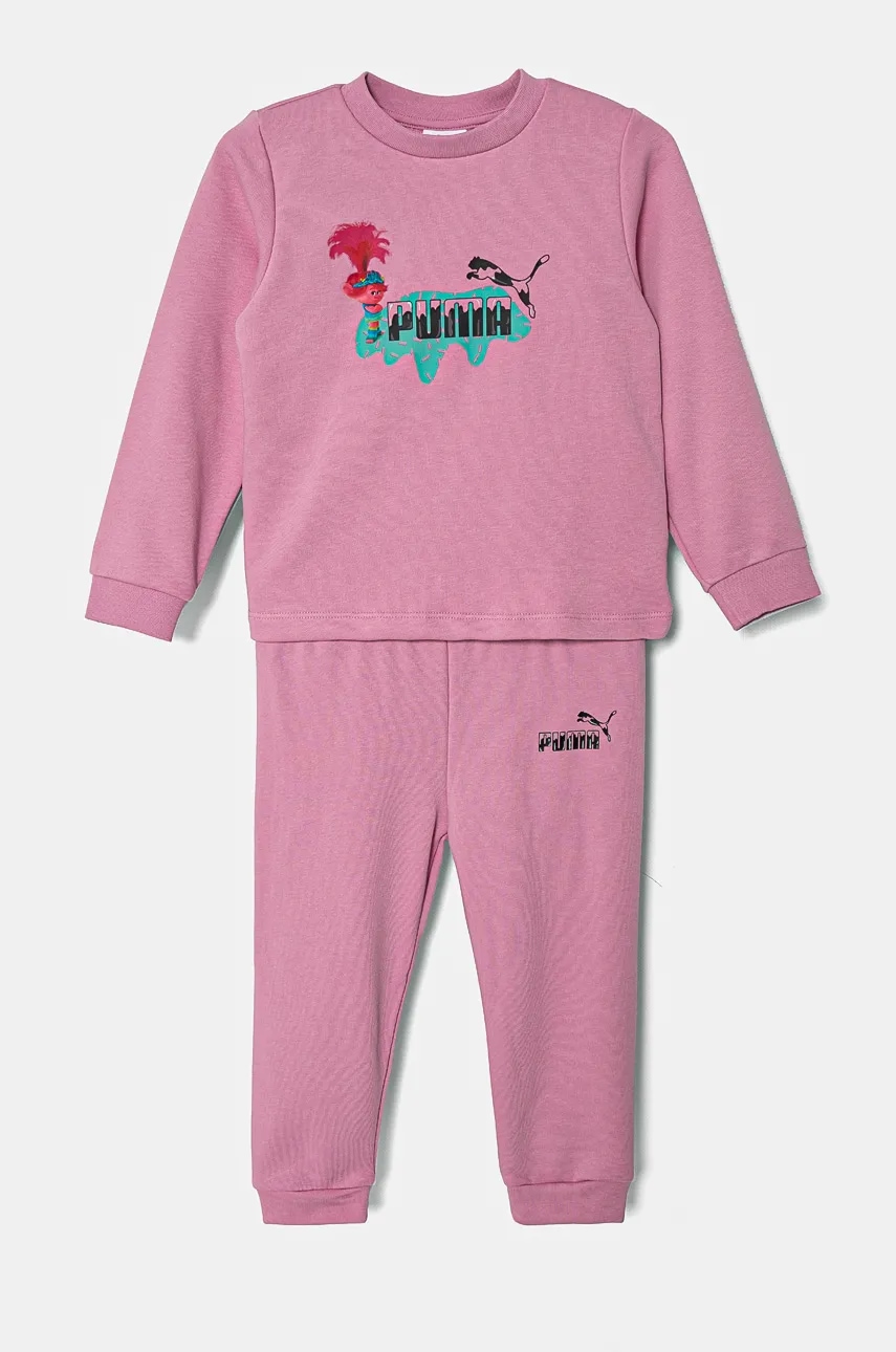 Puma  Kojenecká tepláková souprava  X TROLLS Minicat Crew Jogger TR