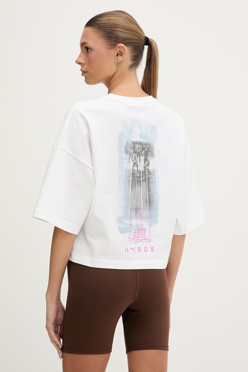 Puma tréninkové tričko dámské bavlněné Lifestyle HYROX