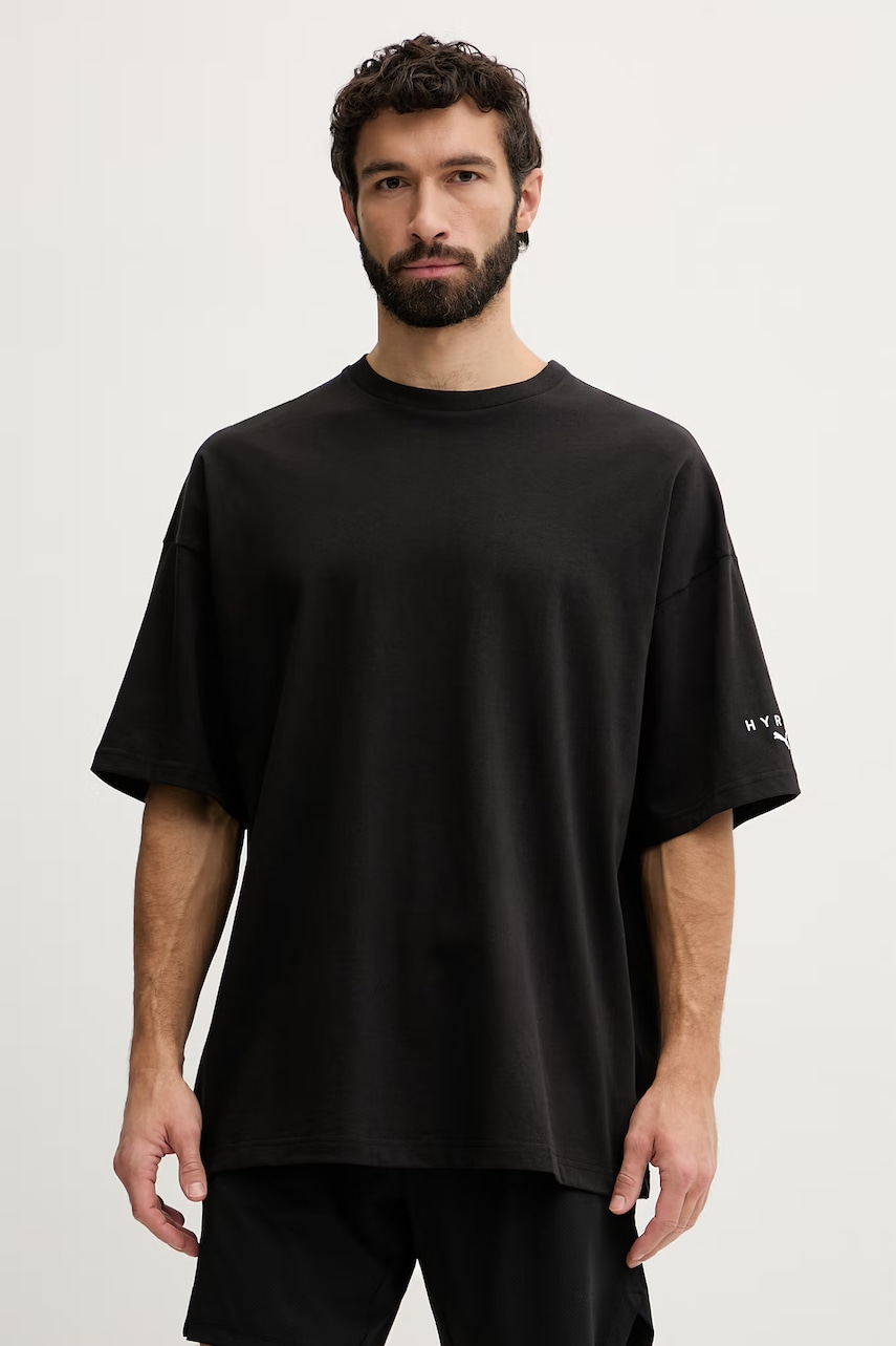 Puma tréninkové tričko pánské bavlněné City lifestyle HYROX