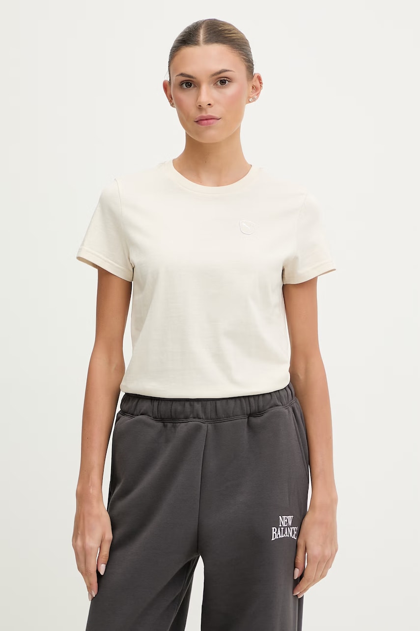 Puma tričko dámské bavlněné Essential Elevated