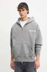 PURPLE BRAND  Bavlněná mikina  HWT FLEECE ZIP FRONT HOODY