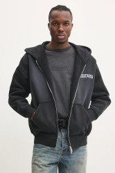 PURPLE BRAND  Bavlněná mikina  HWT FLEECE ZIP FRONT HOODY