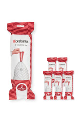 Pytle na odpadky Brabantia PerfectFit, J, 20-25 L, 6 x 20 ks