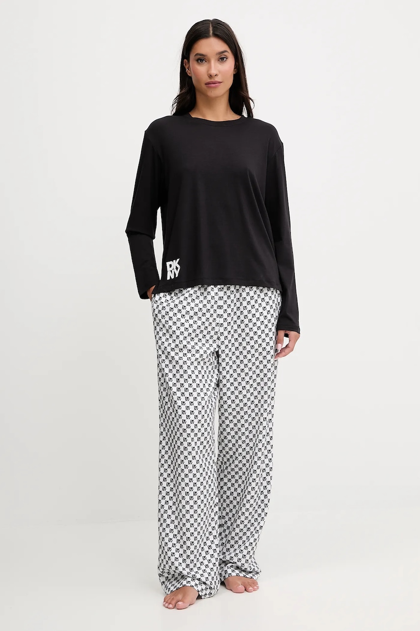 Pyžamo s příměsí bavlny Dkny