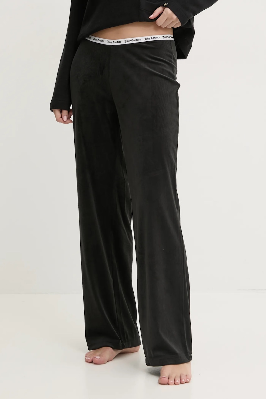 Pyžamové kalhoty Juicy Couture VICKY RIB FLARE PANT