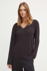 Pyžamové tričko s dlouhým rukávem Tommy Hilfiger