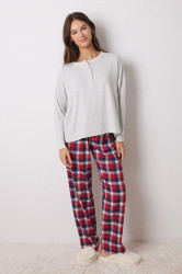 Pyžamové tričko s dlouhým rukávem women'secret MIX AND MATCH PERFECT MATCH