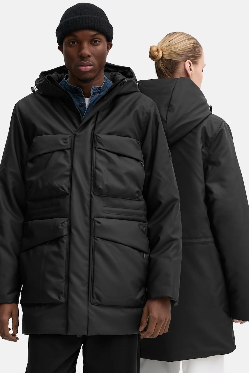 Rains  Bunda  Askim Long Insulated Cargo Jacket W3T4