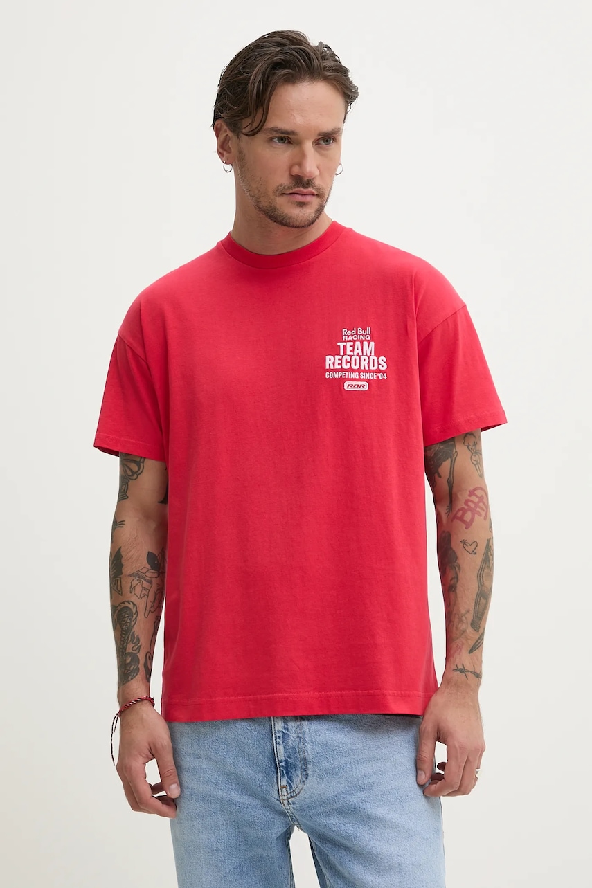 Red Bull Racing x Pepe Jeans  Bavlněné tričko  TEAM RECORDS TEE