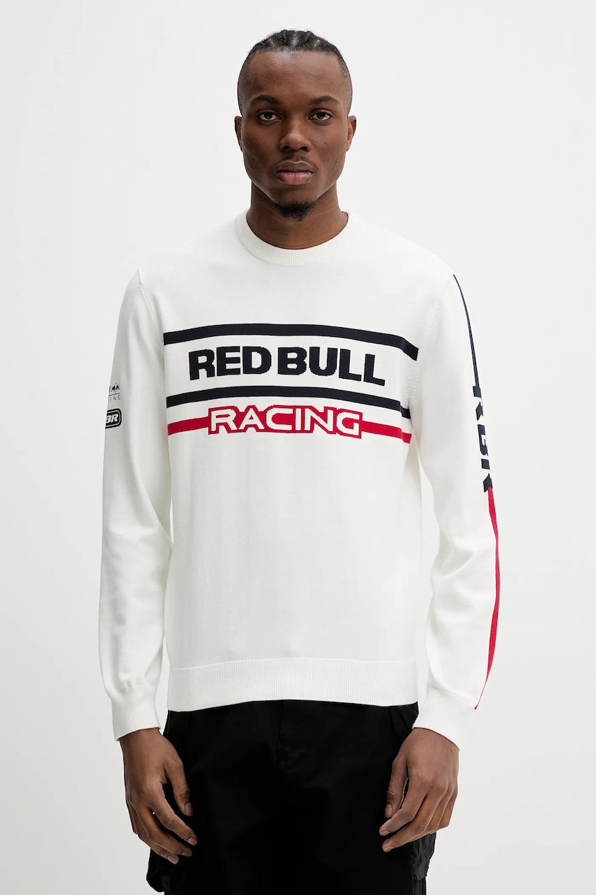 Red Bull Racing x Pepe Jeans  Bavlněný svetr  KNITTED MOTO CREW