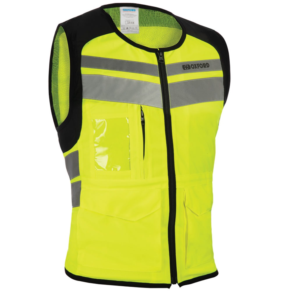 Reflexní vesta Oxford Utility Bright Top žlutá fluo/šedá reflexní/černá S