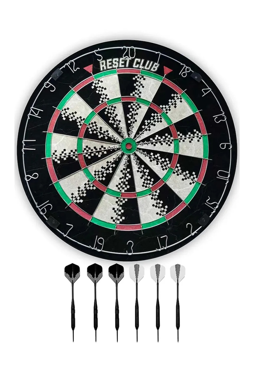 Reset Club  Sada: terč a šipky  Dartboard + 6 darts 45 cm