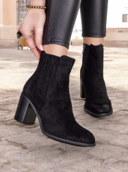 Resti Eco-suede women's ankle boots on a block heel Cesios