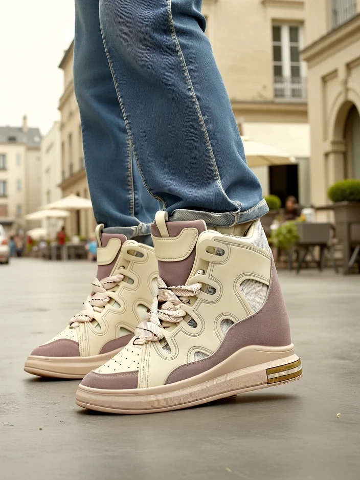Resti High sports shoes for women with a hidden wedge Oblaffi