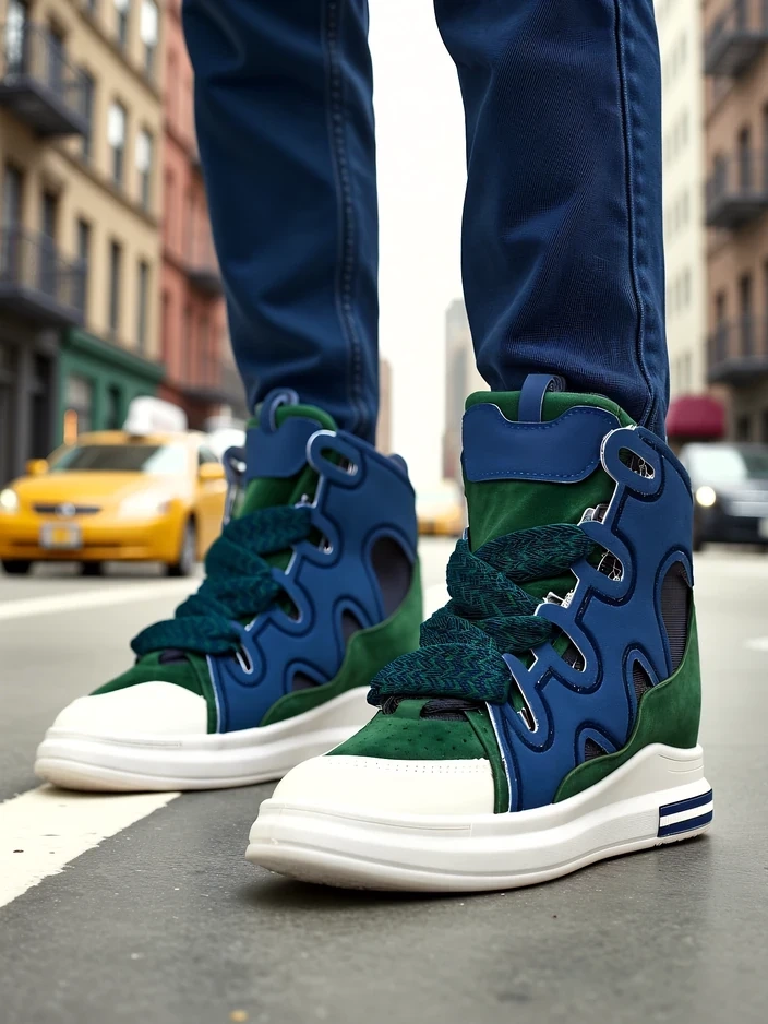 Resti High sports shoes for women with hidden wedge Oblaffi