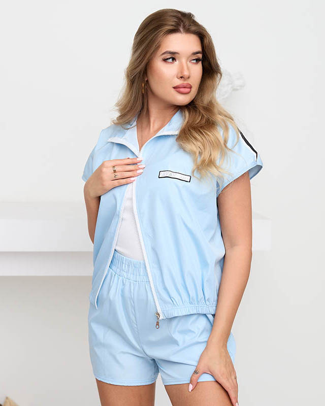 Resti Women's blue sports zip-up sweat suit - Clothing