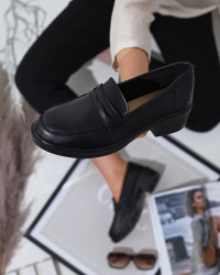 Resti Women's moccasins in black Nasanna- Footwear