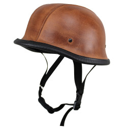 Retro otevřená moto helma Sodager ADH-012 hnědá S (55-56)