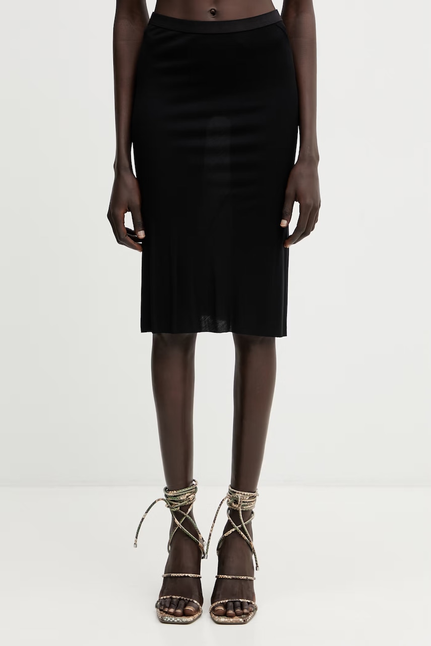 Rick Owens Lilies  sukně z viskózy