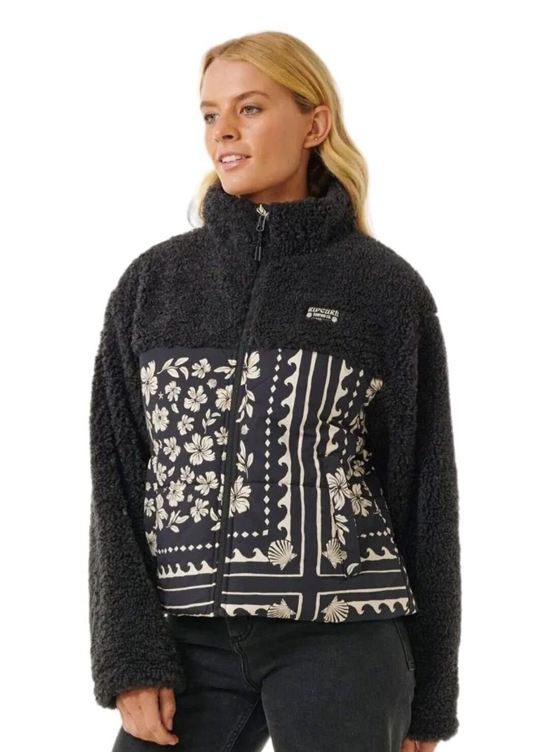 Rip curl dámská bunda Soleil Puffer Black | Černá | Velikost L