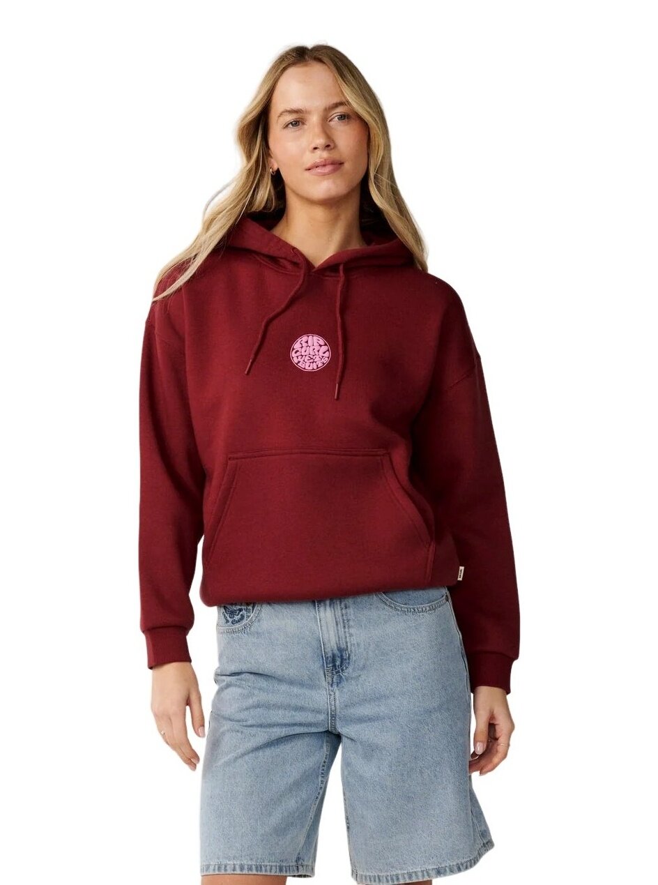 Rip curl dámská mikina Icons Of Surf Relaxed Dark Plum | Fialová | Velikost S