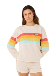 Rip curl dámská mikina Surf Revival Relaxed Crew Oatmeal | Písková | Velikost L