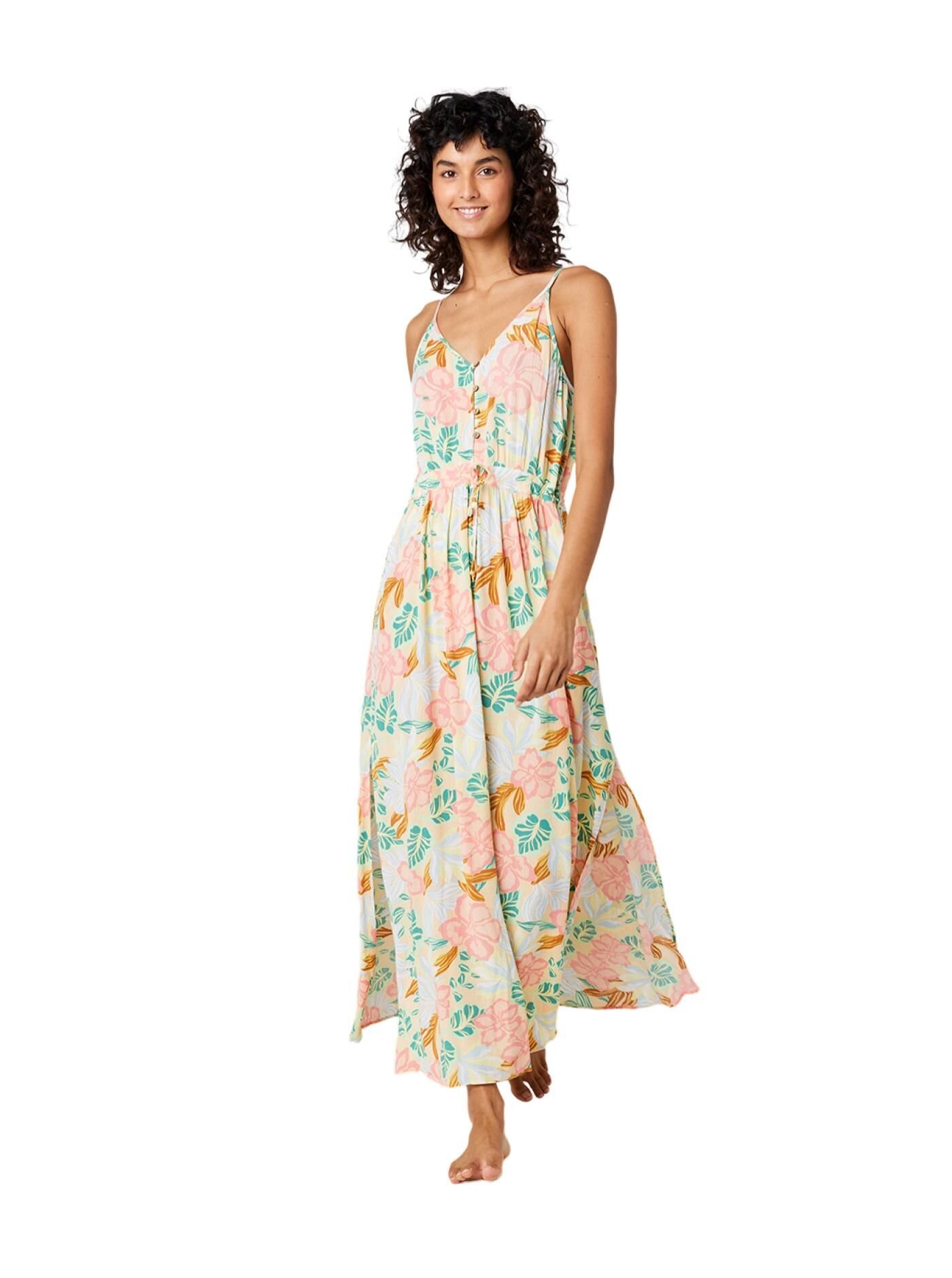 Rip curl dámské maxi šaty Follow The Sun Light Orange | Oranžová | Velikost S