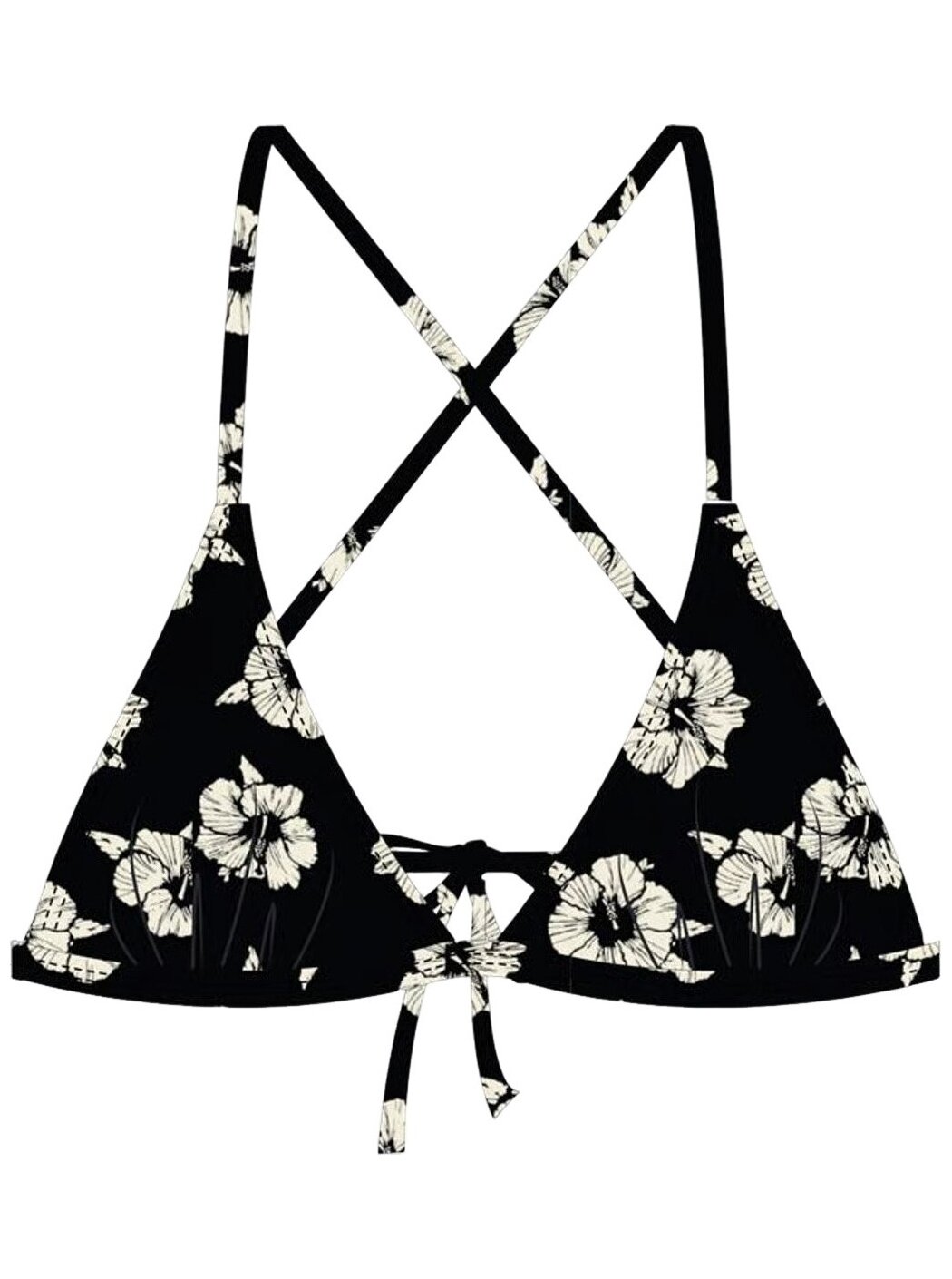 Rip curl dámské plavky Party Wave Xback Tri Black / White | Černá | Velikost XS