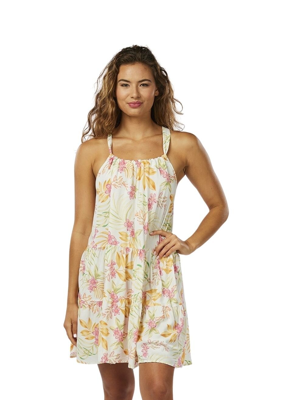 Rip curl dámské šaty Sun Dance Cover Up White | Bílá | Velikost M