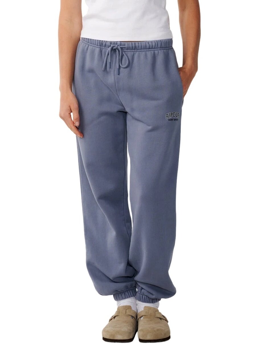 Rip curl dámské tepláky Varsity Sports Track Blue Grey | Modrá | Velikost S | 100% bavlna