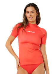 Rip curl dámské tričko na surf Classic Surf Ss Upf Rashguard Red | Červená | Velikost S