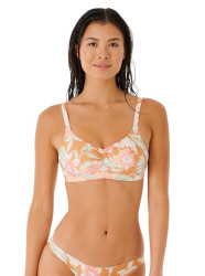 Rip curl dámský horní díl plavek Always Summer D-Dd Crop Gold | Růžová | Velikost S