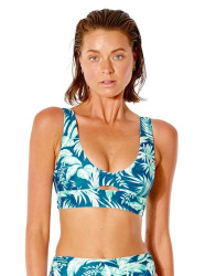 Rip curl dámský horní díl plavek Sun Rays Mirage Dark Teal | Modrá | Velikost M