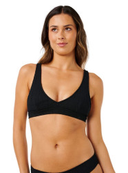 Rip curl dámský horní díl plavek Vibe Surf Multi Fit V Neck Black | Černá | Velikost S