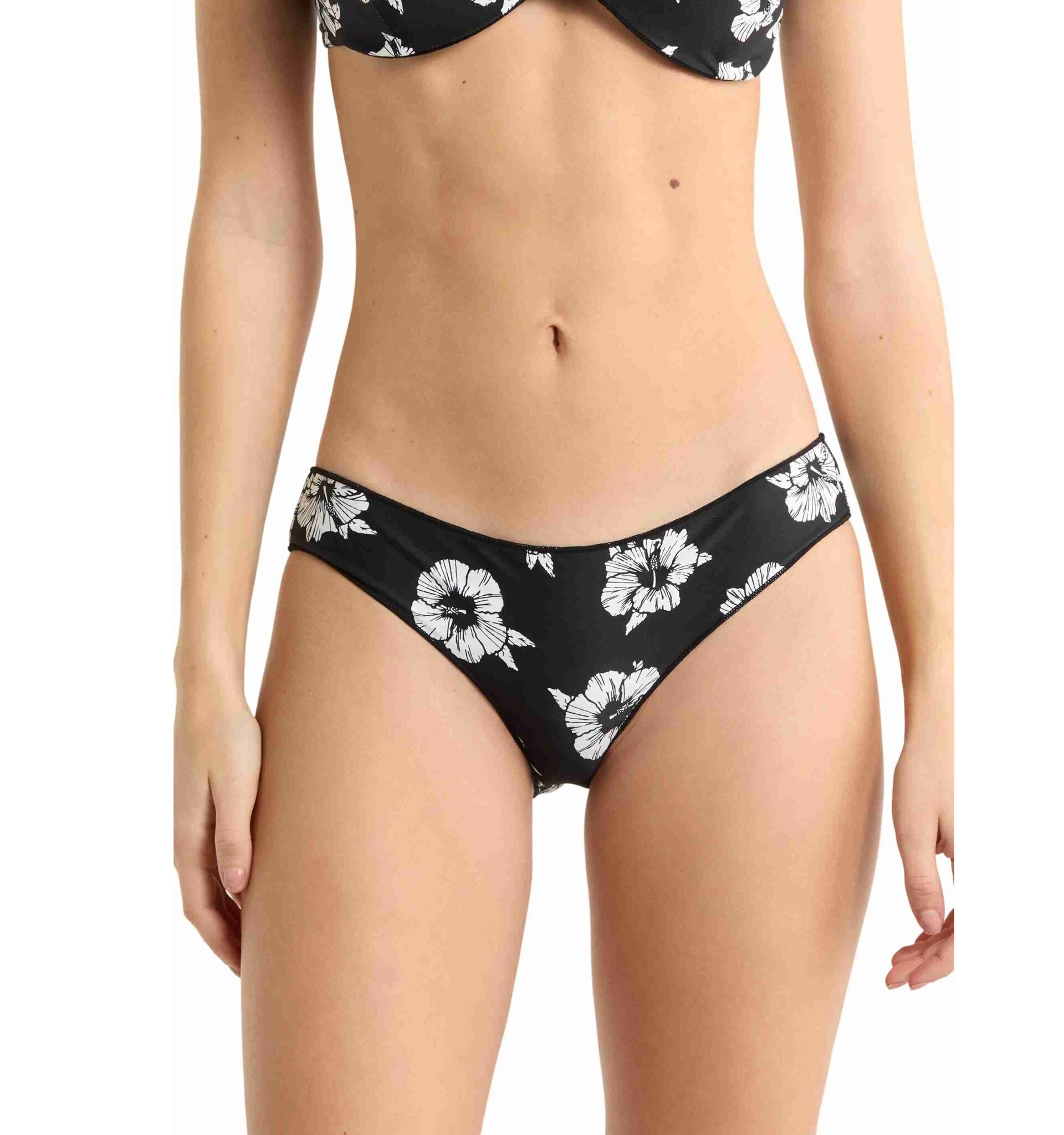 Rip curl dámský spodní díl plavek Party Wave Cheeky Hipster Black / White | Černá | Velikost XS