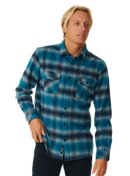 Rip curl pánská košile Count Flannel Mineral Blue | Modrá | Velikost XXL | 100% bavlna