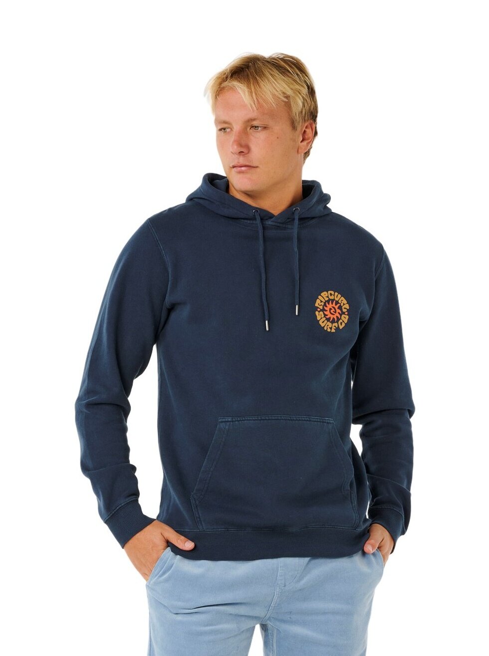 Rip curl pánská mikina Pacific Rinse Hood Dark Navy | Modrá | Velikost M