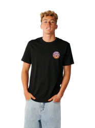 Rip curl pánské tričko Wettie Passage Icon Black | Černá | Velikost M | 100% bavlna