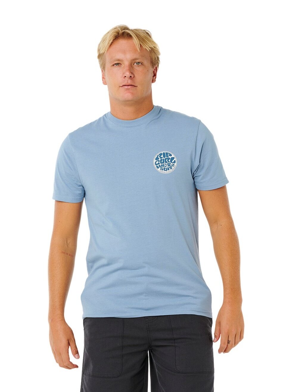 Rip curl pánské tričko Wettie Passage Icon Faded Denim | Modrá | Velikost M | 100% bavlna