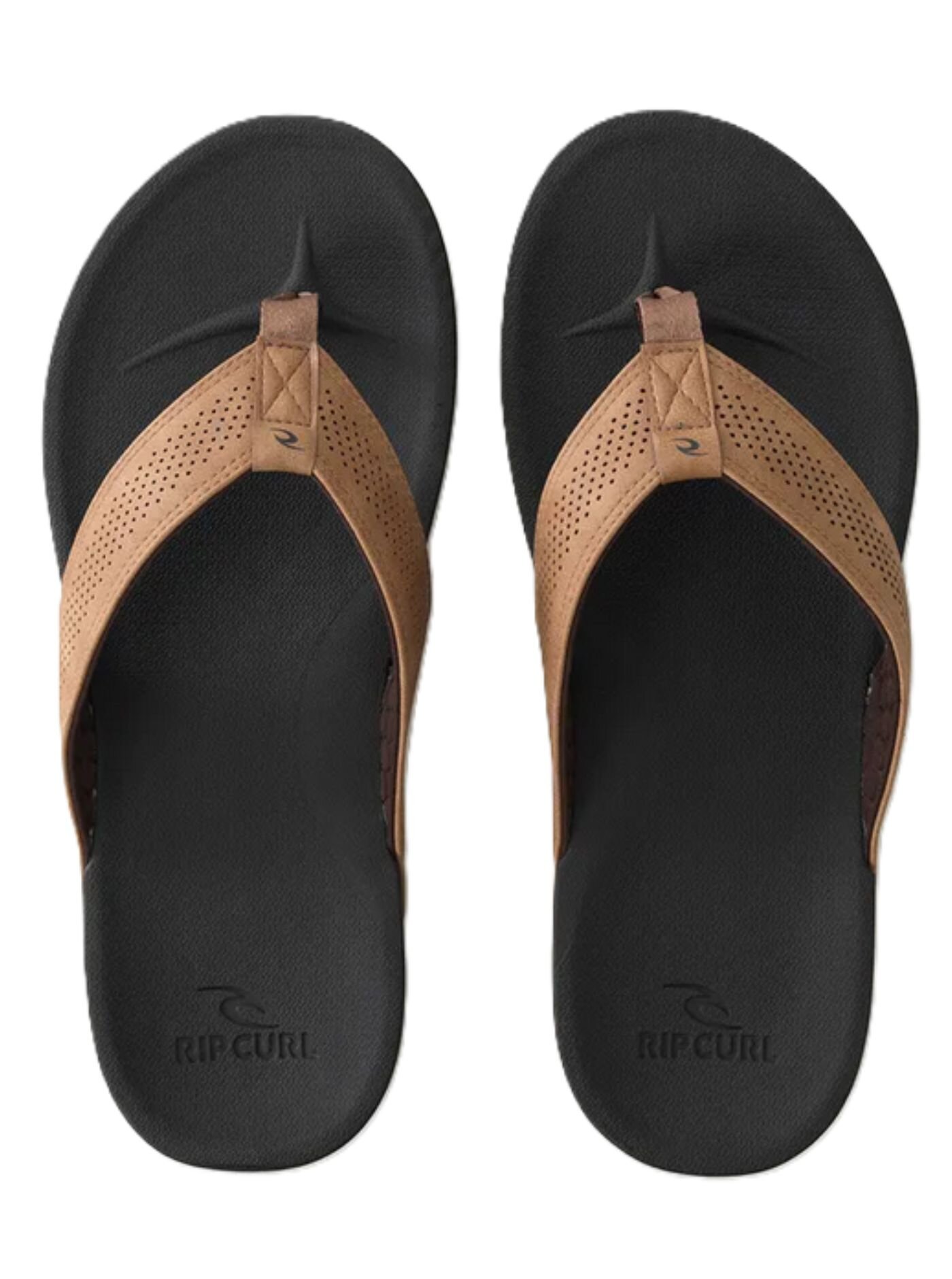 Rip curl pánské žabky Chiba Bloom Brown/Black | Černá | Velikost 44 EU
