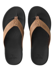 Rip curl pánské žabky Chiba Bloom Brown/Black | Černá | Velikost 44 EU